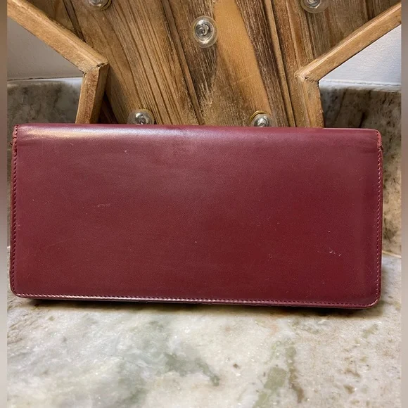 Vintage Cartier Leather Chamber Long Wallet